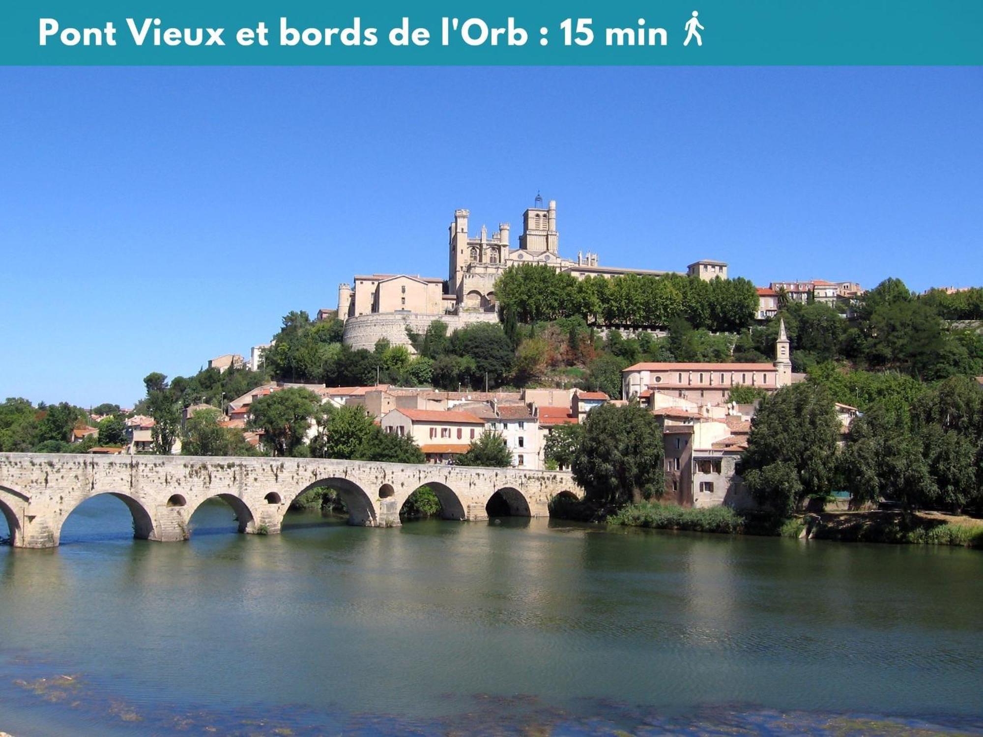Elegant Studio Climatise 'Alma 2' - Coeur De Beziers - Wifi Fibre - Netflix Luaran gambar